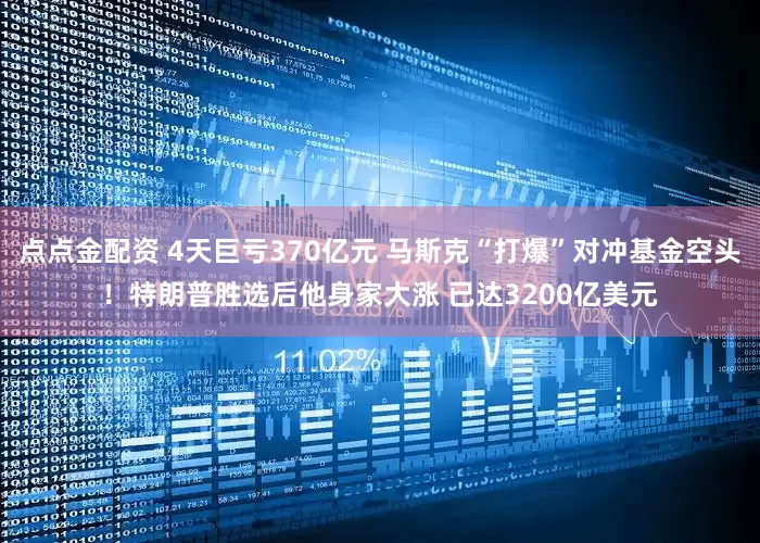 点点金配资 4天巨亏370亿元 马斯克“打爆”对冲基金空头！特朗普胜选后他身家大涨 已达3200亿美元